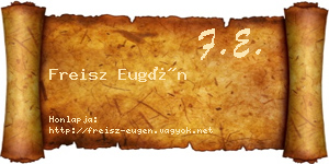 Freisz Eugén névjegykártya